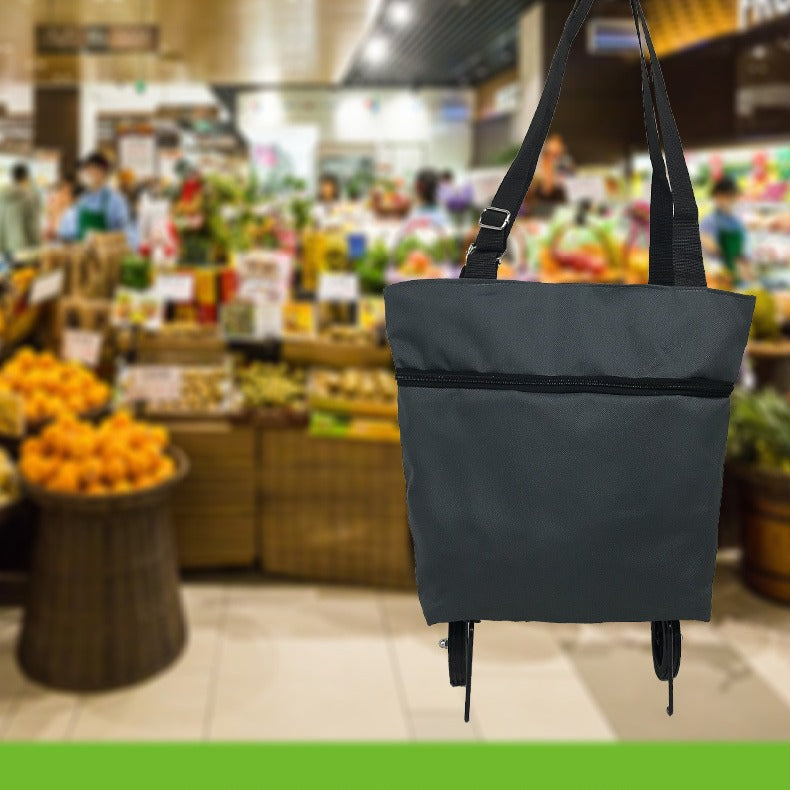 Folding Shopping Cart Supermarket Food Market Portable Hand Buggy Environmental Protection Wheel Bags Travel Buggy Bag