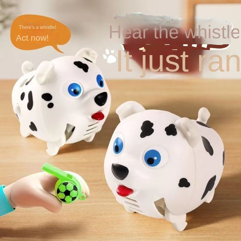 Best-Seller on Douyin Baby Whistle Voice-Controlled Induction Running Jumping Puppy Cute Pet Light Music Electric Toy