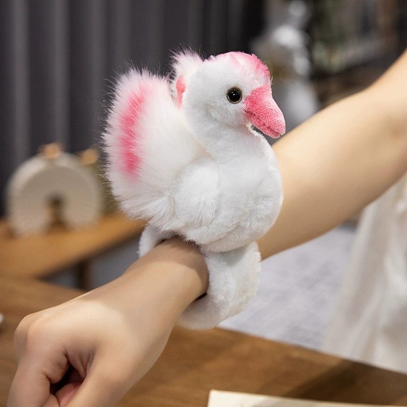 Simulation Parrot Animal Bracelet Ring Pop Doll Bracelet Doll Plush Toys Girl Doll Children Wrist