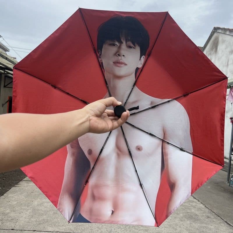 Umbrella Automatic Vinyl UV Protection Parasol Rain Or Shine Dual-Use Umbrella Celebrity Related Goods Support Gift