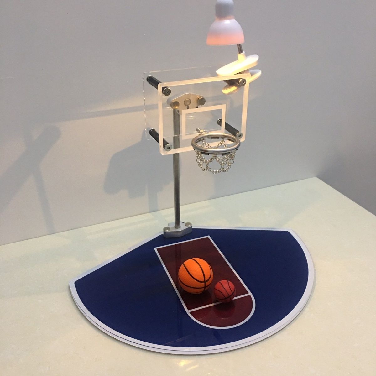 Basketball Hoop Mini Room Desktop Mini Basketball Stands Decoration Handmade Original American Basketball Mini Basketball Hoop