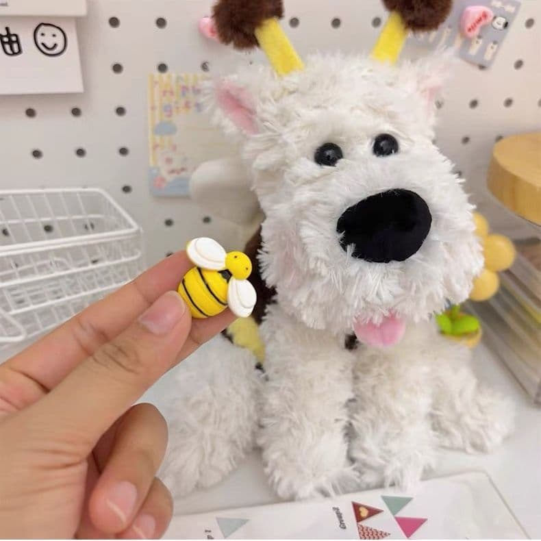 Bee Puppy Dog Electric Doll Cute West Highland Will Call Doll Doll Plush Toys Children's Birthday Gifts