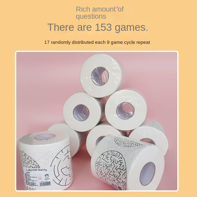 Creative Maze Roll Paper euros adults Toilet Paper Tissue Printing Toilet Paper