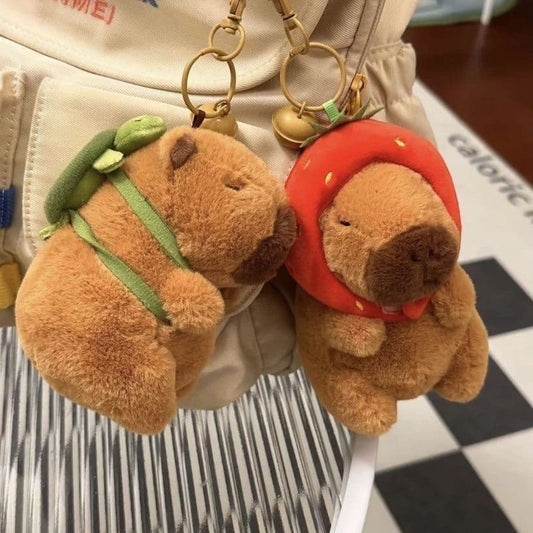 Capabala Capybara Doll Package Pendant Schoolbag Pendant Cute Plush Student Gift Gift Creative Doll