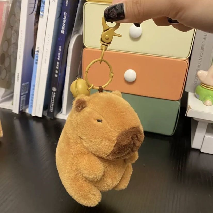 Capabala Capybara Doll Package Pendant Schoolbag Pendant Cute Plush Student Gift Gift Creative Doll