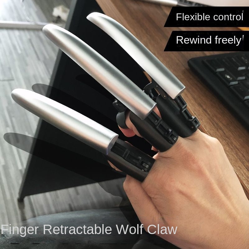 Finger Retractable Jack Wolfskin Multi-Functional Mechanical Finger Tide Play Folding King Kong Cool Fingertip Creative Decompression Toy