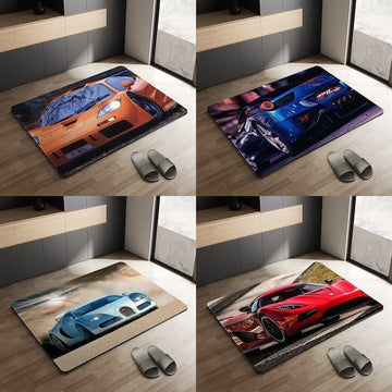 Sports Car Diatom Bath Mat