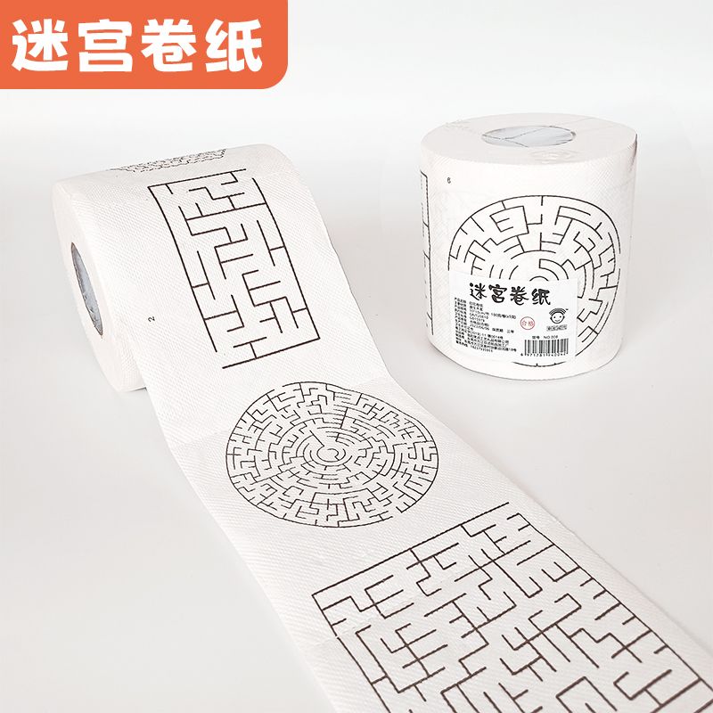 Creative Maze Roll Paper euros adults Toilet Paper Tissue Printing Toilet Paper