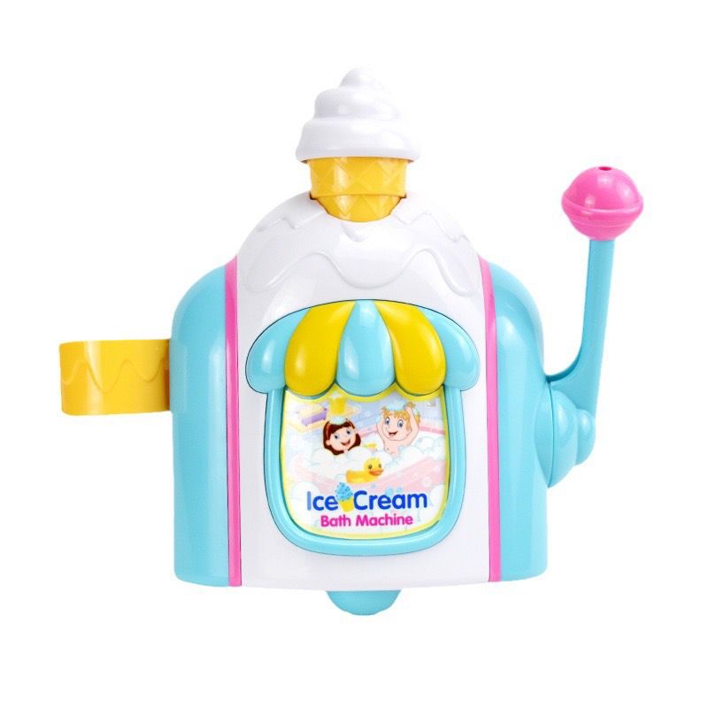 Simulation Ice Cream Bubble Making Machine Bath Toys Infants Baby Bath Children Bathroom Water Playing Interactive