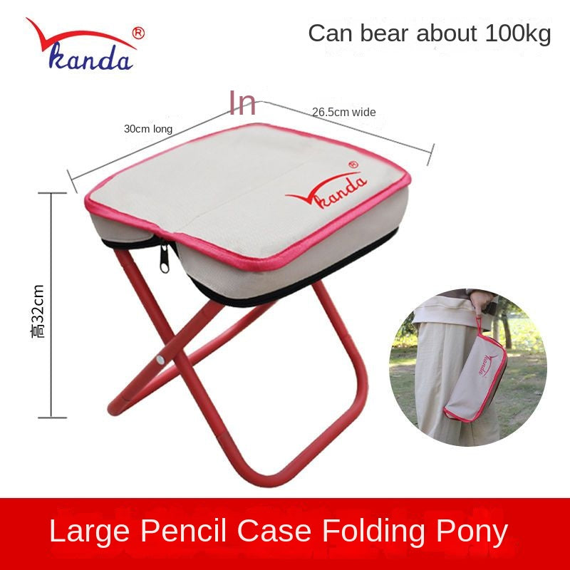 Handbag stool folding camp chair fishing stool chair portable outdoor train travel sketch stool