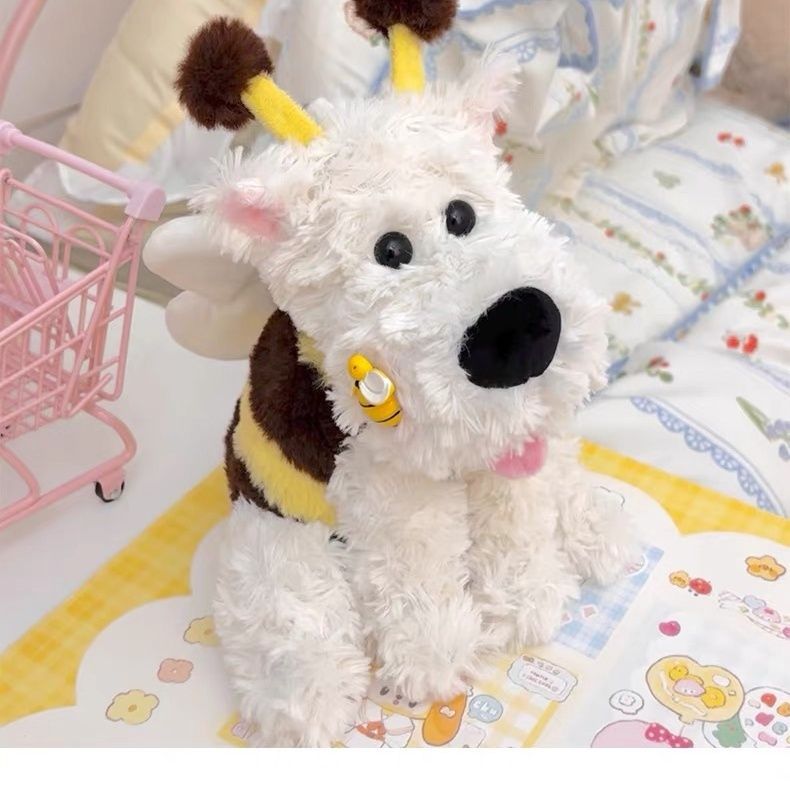 Bee Puppy Dog Electric Doll Cute West Highland Will Call Doll Doll Plush Toys Children's Birthday Gifts